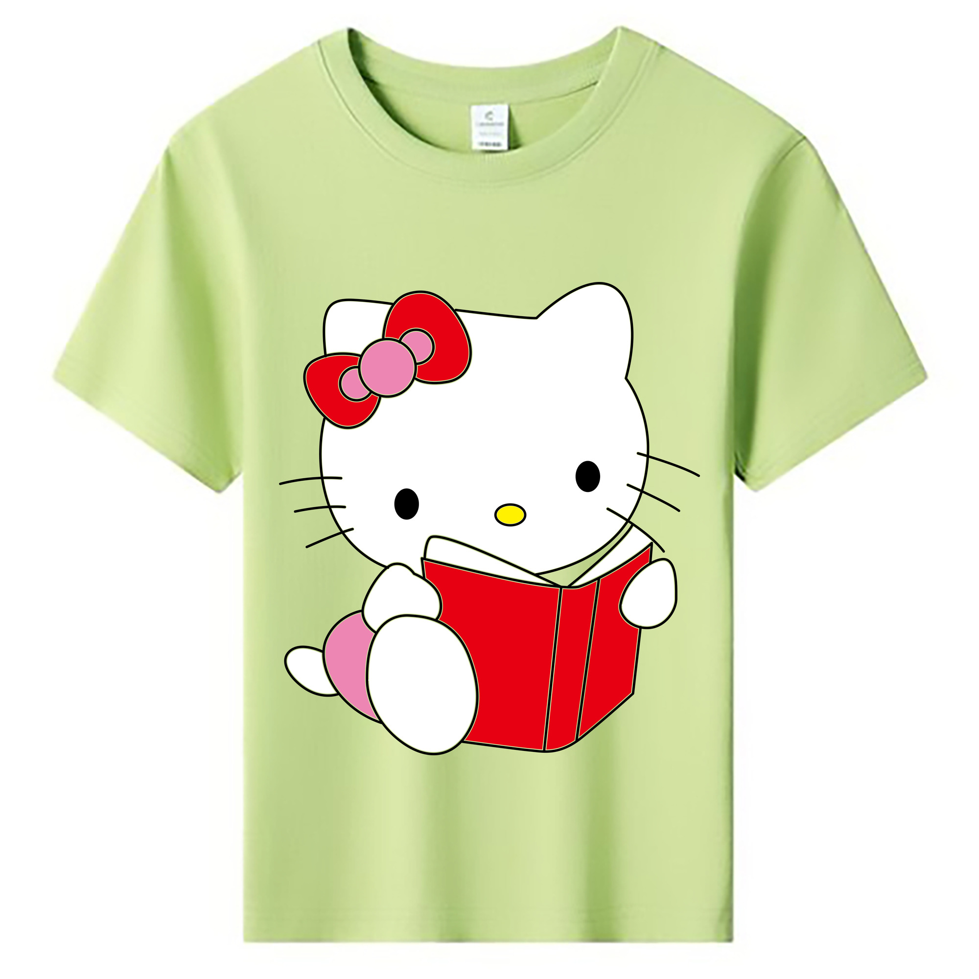 （画像用） Hello Kitty ハローキティ 綿100％キッズTシャツ（フロントプリント）